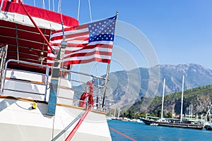 American flag waving