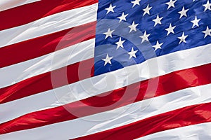 American flag waving in the wind background