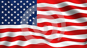 Americano bandera ondulación en viento Estados Unidos de América 