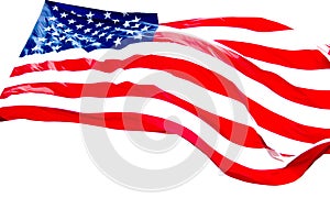 American Flag White Background