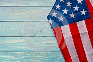 American Flag on wood Wallpaper for Background  American day flag.