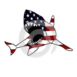 American Flagged Shark