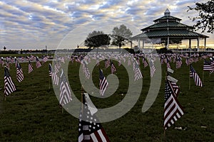 American flags