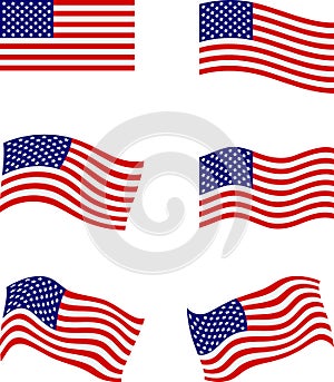 American flags