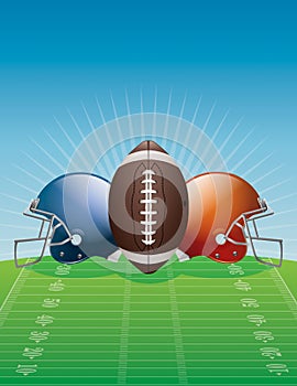 American Football Background Illustration