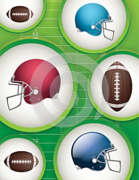 American Football Background Illustration