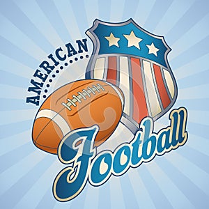 American football badge