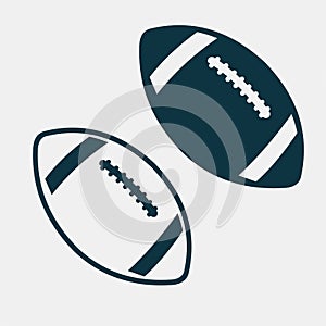 American football ball icon isolated vector illustration design