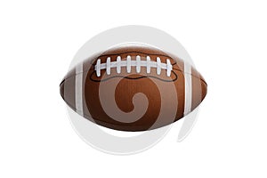 American football ball isolate on a white background. Playoff games, professional championship. Sports, design. 3D renderer