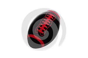 American football ball isolate on a white background. Playoff games, professional championship. Sports, design. 3D renderer