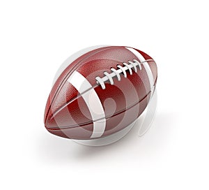Americano palla da calcio isolato su sfondo bianco creato 