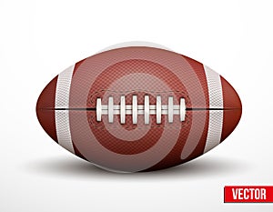 American Football ball isolated on a white backgro photo