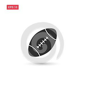 American football ball vector icon design isolated