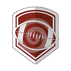 American football balloon emblem icon