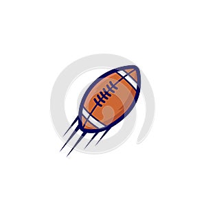 American Football Club Logo Vector Template Design Illustration. Flag Football logo design.