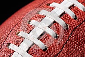 American Football Extreme Close Up