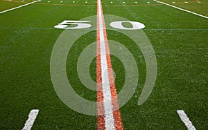 American Football Field - 50 yard line