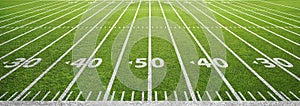 American football field and grass photo