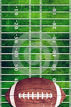 American Football and Field Grunge Background