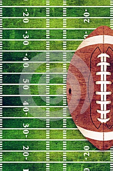 American Football and Field Grunge Background