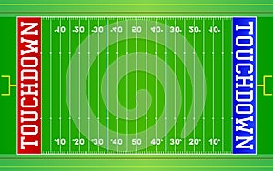 Americký fotbal obdélník ohraničující tisknutelnou oblast 