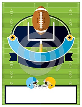 American Football Flyer Illustration