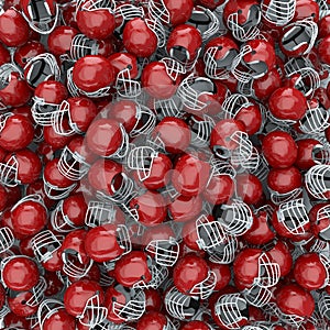 American football helmets background