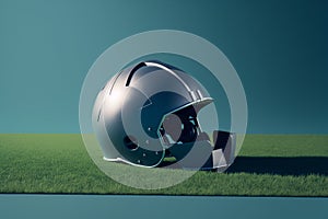 American Football Helmets. Generative ai illustration.