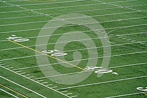 American football lacrosse field detail