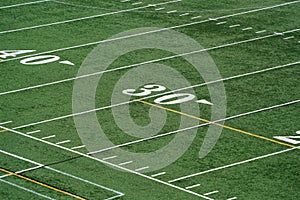 American football lacrosse field detail