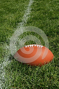 American Football on Natural Grass Turf