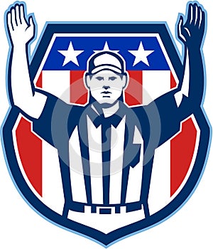 American Football Official Referee Touchdown