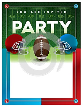 American Football Party Flyer Template