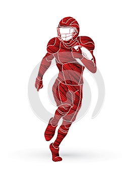 American football player action, Sportsman