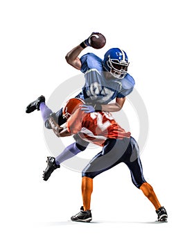 American football player photo