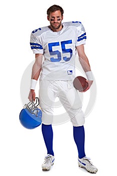 American football player cut out