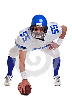 American football player cut out