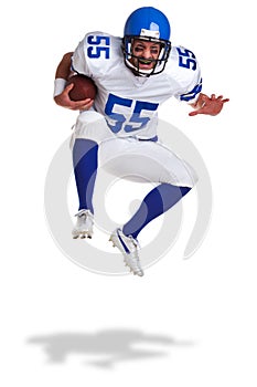 American football player cut out