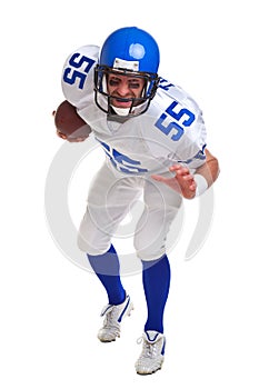 American football player cut out