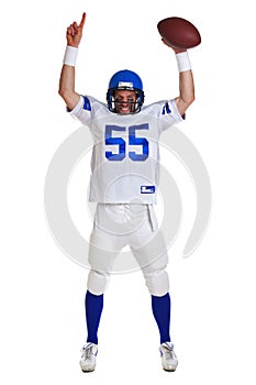 American football player cut out