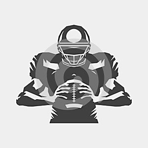 American football player symbol photo