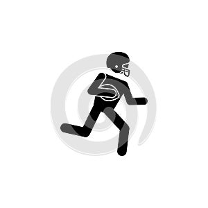 American football player icon.Element of popular american football icon. Premium quality graphic design. Signs, symbol