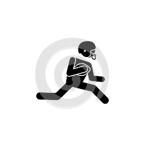 American football player icon.Element of popular american football icon. Premium quality graphic design. Signs, symbol