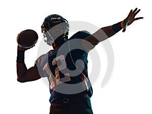 American football player man isolated white background