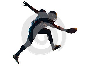 American football player man isolated white background