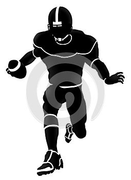 American Football Player Silhouette