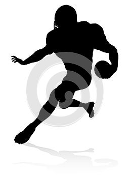 American Football Player Silhouette