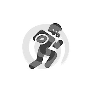 American football player vector icon