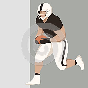 American football player ,vector illustratuon