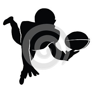 American Football Players Silhouettes , vector pack, various pose